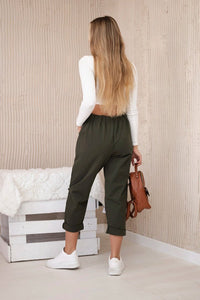 Trousers Punto Milano 6510V / – Khaki цвет / color | Lexline Fashion