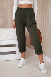 Trousers Punto Milano 6510V / – Khaki цвет / color | Lexline Fashion