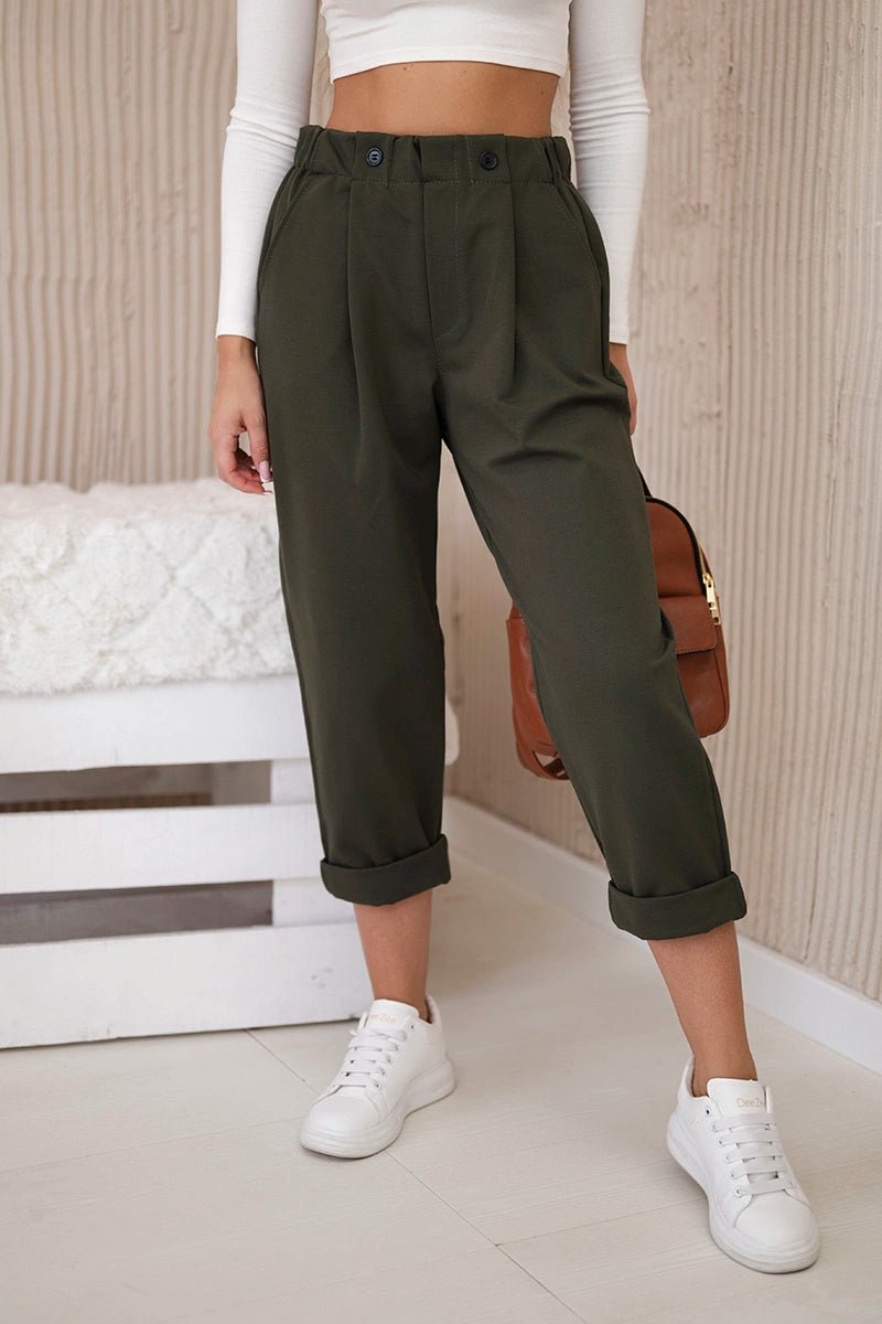 Trousers Punto Milano 6510V / – Khaki цвет / color | Lexline Fashion