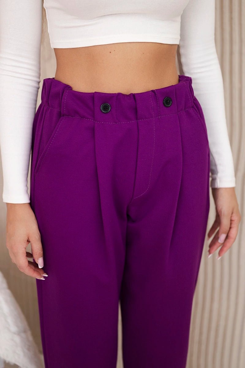 Trousers Punto Milano 6510V / – Purple || Dark цвет / color | Lexline Fashion