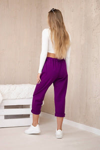 Trousers Punto Milano 6510V / – Purple || Dark цвет / color | Lexline Fashion