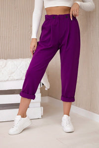 Trousers Punto Milano 6510V / – Purple || Dark цвет / color | Lexline Fashion