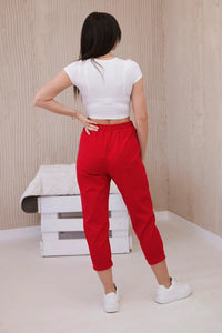 Trousers tied at the waist 6505 / – Light | Blue цвет / color | Lexline Fashion