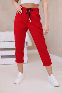 Trousers tied at the waist 6505 / – Light | Blue цвет / color | Lexline Fashion