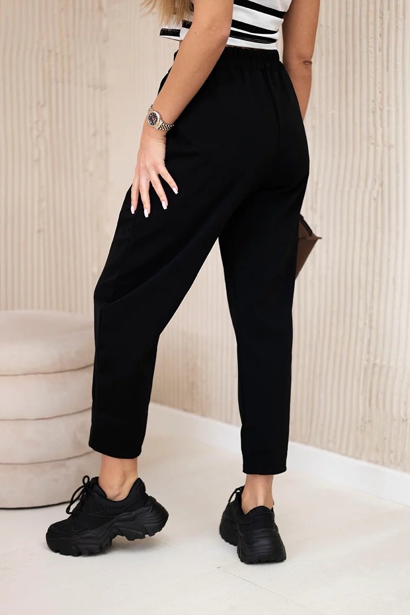 Trousers with pockets 6527 - 1 / – Black цвет / color | Lexline Fashion