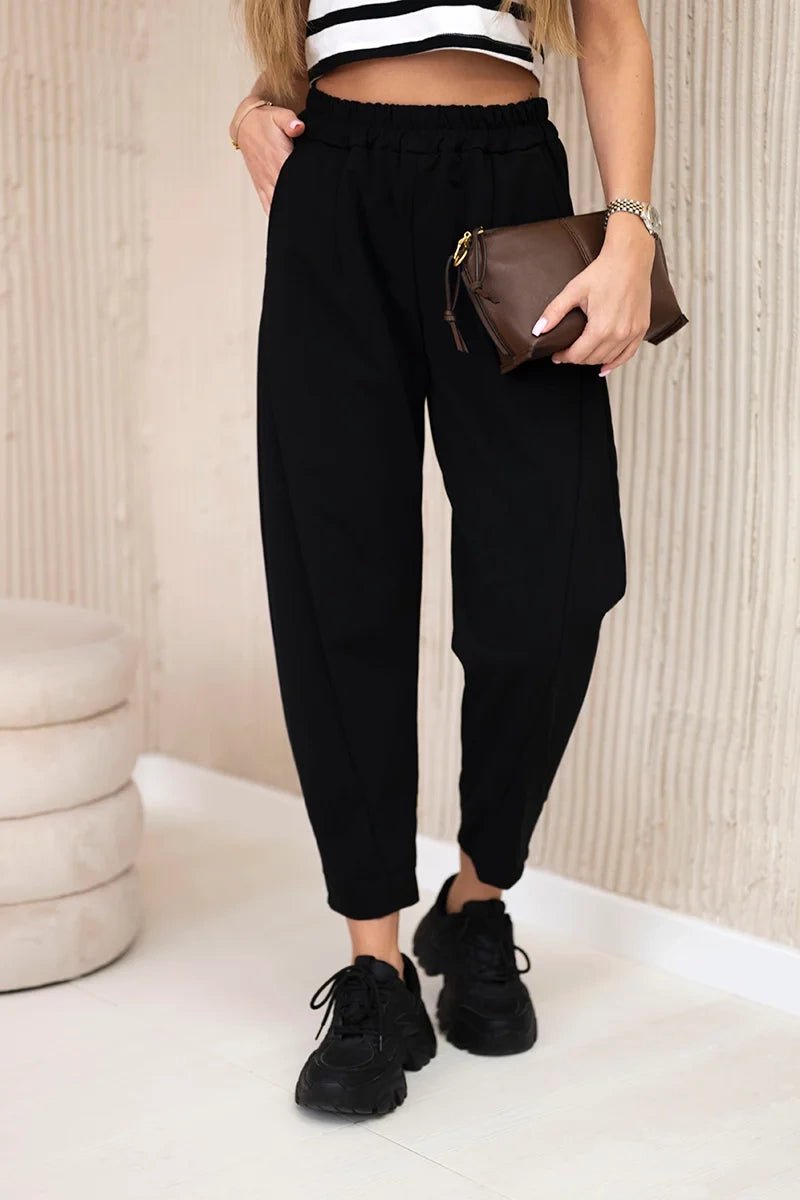 Trousers with pockets 6527 - 1 / – Black цвет / color | Lexline Fashion