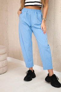 Trousers with pockets 6527 - 1 / – Blue цвет / color | Lexline Fashion