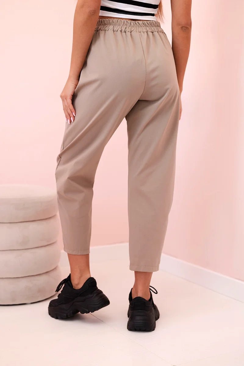 Trousers with pockets 6527 - 1 / – Camel цвет / color | Lexline Fashion