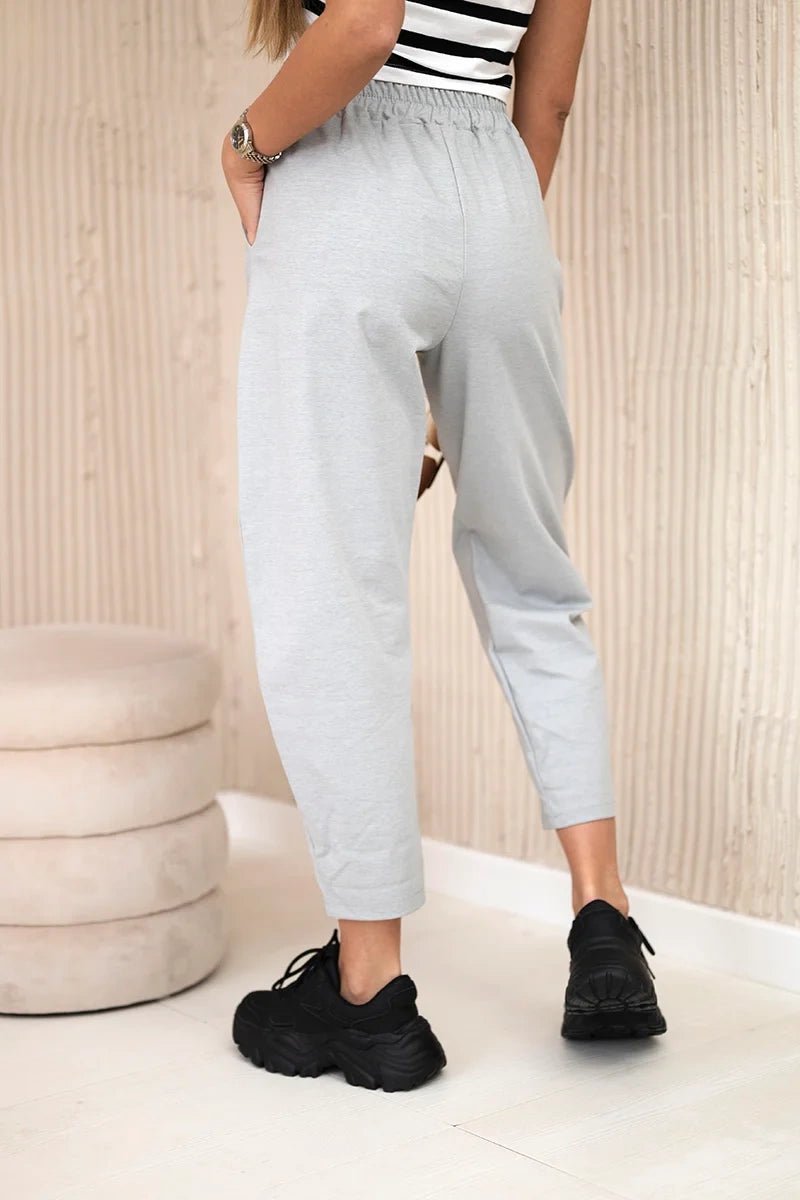 Trousers with pockets 6527 - 1 / – Gray цвет / color | Lexline Fashion