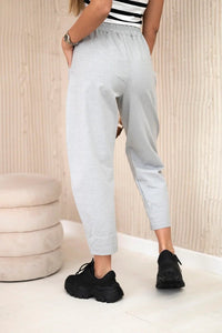 Trousers with pockets 6527 - 1 / – Gray цвет / color | Lexline Fashion