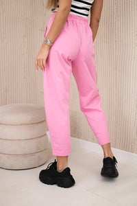 Trousers with pockets 6527 - 1 / – Light | Pink цвет / color | Lexline Fashion