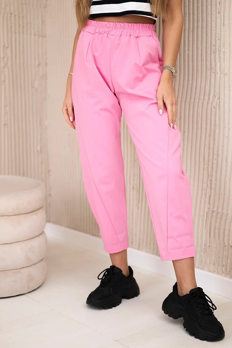 Trousers with pockets 6527 - 1 / – Light | Pink цвет / color | Lexline Fashion