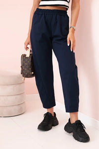 Trousers with pockets 6527 - 1 / – Navy blue цвет / color | Lexline Fashion