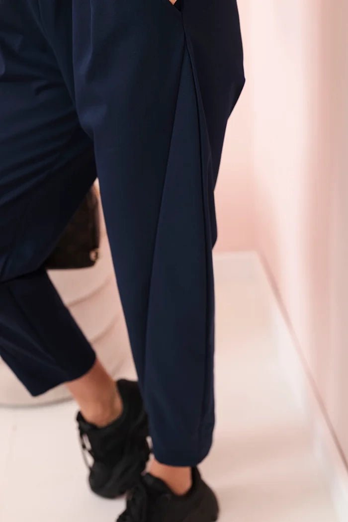 Trousers with pockets 6527 - 1 / – Navy blue цвет / color | Lexline Fashion