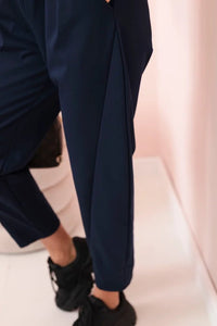 Trousers with pockets 6527 - 1 / – Navy blue цвет / color | Lexline Fashion
