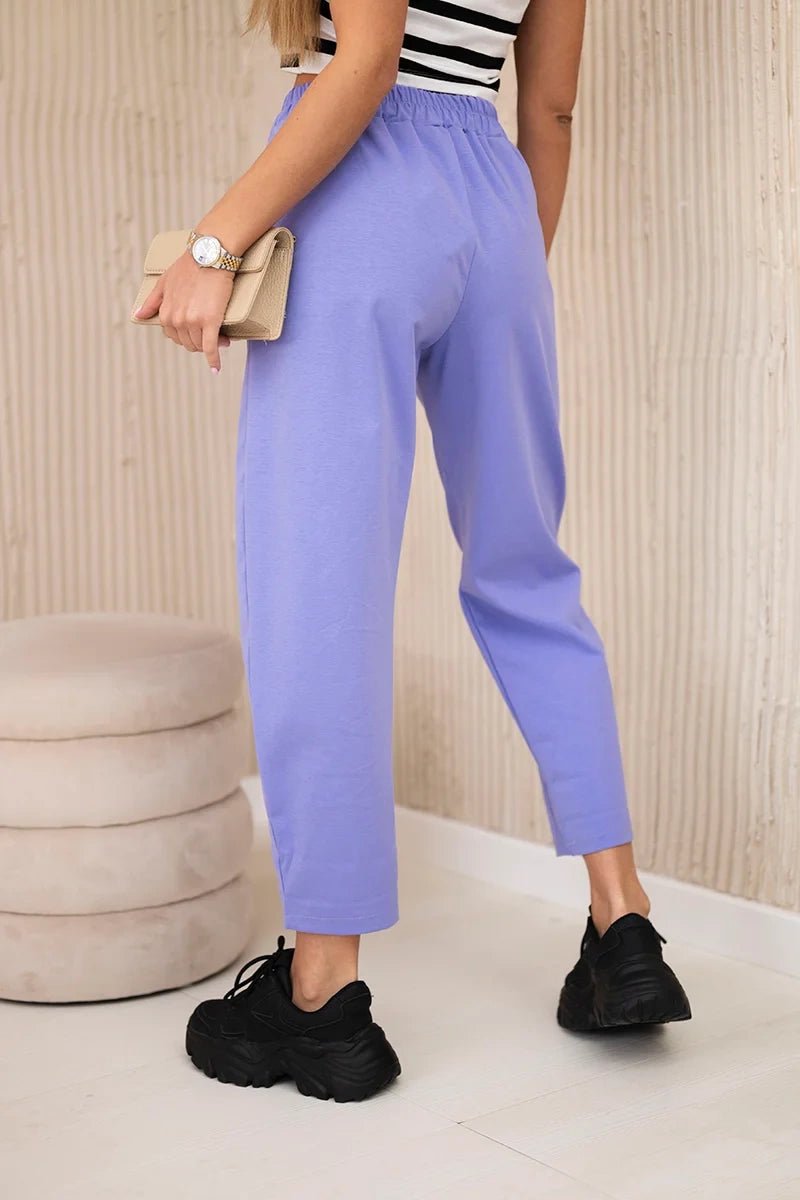 Trousers with pockets 6527 - 1 / – Purple цвет / color | Lexline Fashion