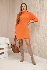 Turtleneck sweater ART2209 / – Orange цвет / color | Lexline Fashion