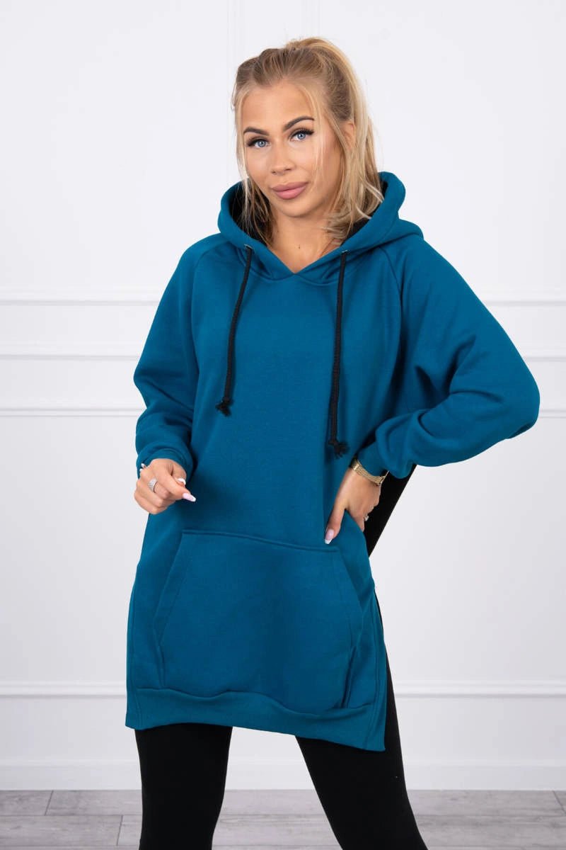 Two - color hoodie 9149 / – Marine цвет / color | Lexline Fashion