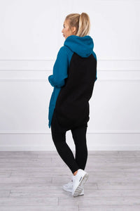 Two - color hoodie 9149 / – Marine цвет / color | Lexline Fashion