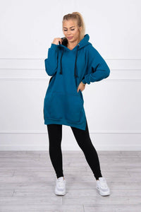 Two - color hoodie 9149 / – Marine цвет / color | Lexline Fashion