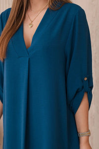 V - neck dress ART88536 / – Marine цвет / color | Lexline Fashion