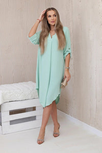 V - neck dress ART88536 / – Mint цвет / color | Lexline Fashion