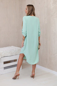 V - neck dress ART88536 / – Mint цвет / color | Lexline Fashion