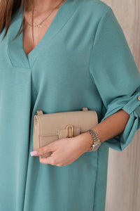 V - neck dress ART88536 / – Mint || Dark цвет / color | Lexline Fashion