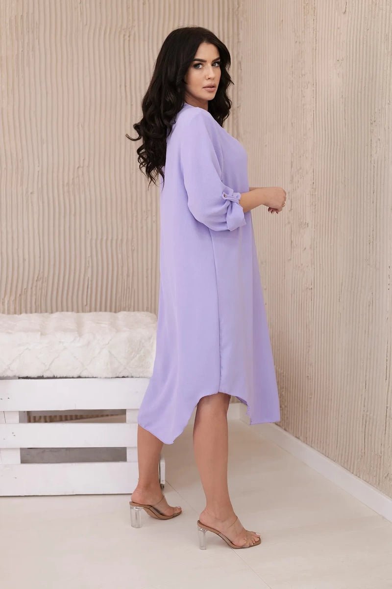 V - neck dress ART88536 / – Purple || Light цвет / color | Lexline Fashion