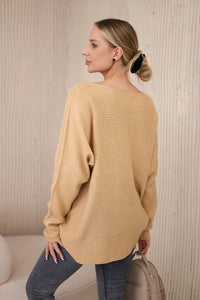 V - neck sweater IT - 47 / – Camel цвет / color | Lexline Fashion
