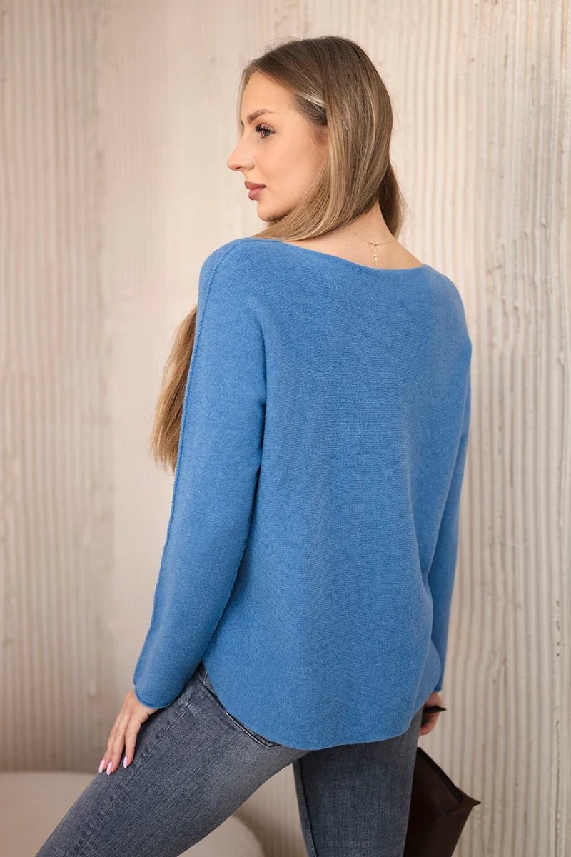 V - neck sweater IT - 47 / – Jeans цвет / color | Lexline Fashion