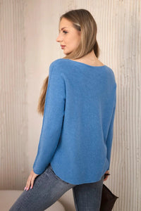 V - neck sweater IT - 47 / – Jeans цвет / color | Lexline Fashion
