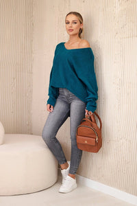 V - neck sweater IT - 47 / – Marine цвет / color | Lexline Fashion