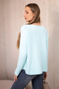 V - neck sweater IT - 47 / – Mint || Light цвет / color | Lexline Fashion