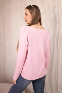 V - neck sweater IT - 47 / – Powder цвет / color | Lexline Fashion