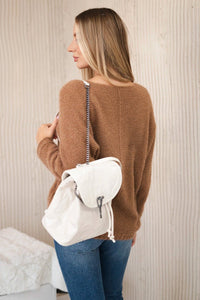 V - neck sweater IT - 51 / – Camel цвет / color | Lexline Fashion