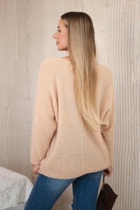 V - neck sweater IT - 51 / – Dark || beige цвет / color | Lexline Fashion