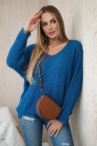 V - neck sweater IT - 51 / – Jeans цвет / color | Lexline Fashion