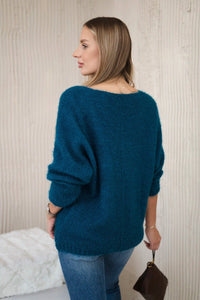 V - neck sweater IT - 51 / – Marine цвет / color | Lexline Fashion