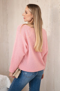 V - neck sweater IT - 51 / – Powder цвет / color | Lexline Fashion