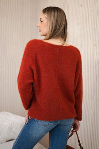 V - neck sweater IT - 51 / – Russet цвет / color | Lexline Fashion