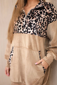Velor dress 9388 / – Camel цвет / color | Lexline Fashion