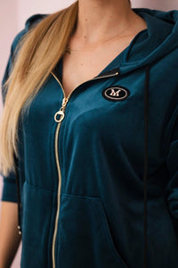 Velour set hoodie + pants 6106 / – Marine цвет / color | Lexline Fashion