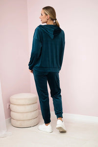 Velour set hoodie + pants 6106 / – Marine цвет / color | Lexline Fashion
