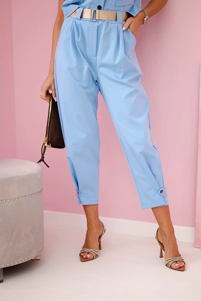 Vest + pants set 7135 / – Blue цвет / color | Lexline Fashion