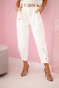 Vest + pants set 7135 / – Ecru цвет / color | Lexline Fashion