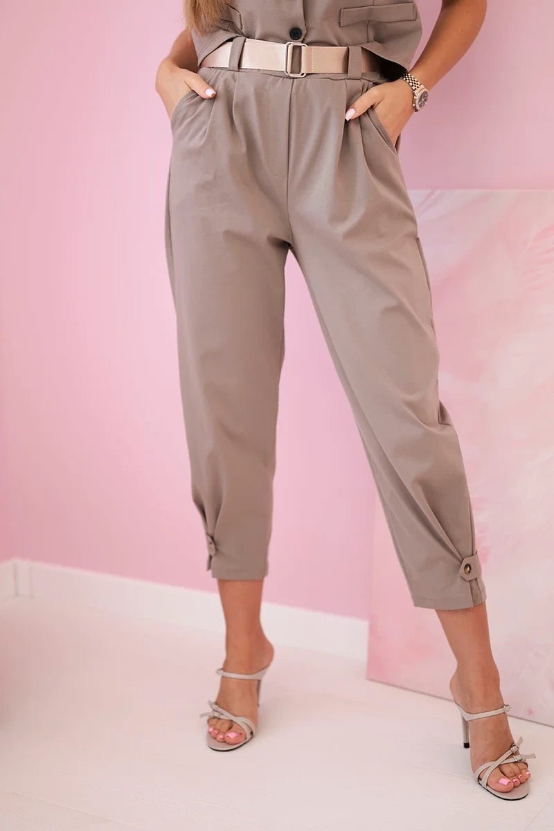 Vest + pants set 7135 / – Fango цвет / color | Lexline Fashion