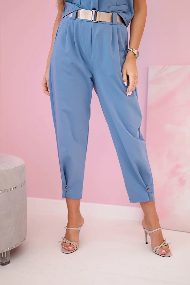 Vest + pants set 7135 / – Jeans цвет / color | Lexline Fashion
