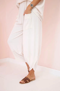 Viscose blouse + pants set ART5920 / – Beige цвет / color | Lexline Fashion