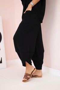 Viscose blouse + pants set ART5920 / – Black цвет / color | Lexline Fashion